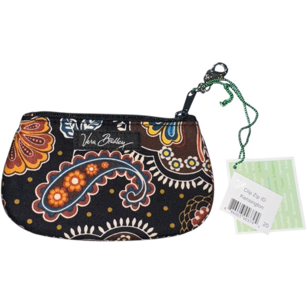 Vera Bradley Kensington Clip Zip ID Case